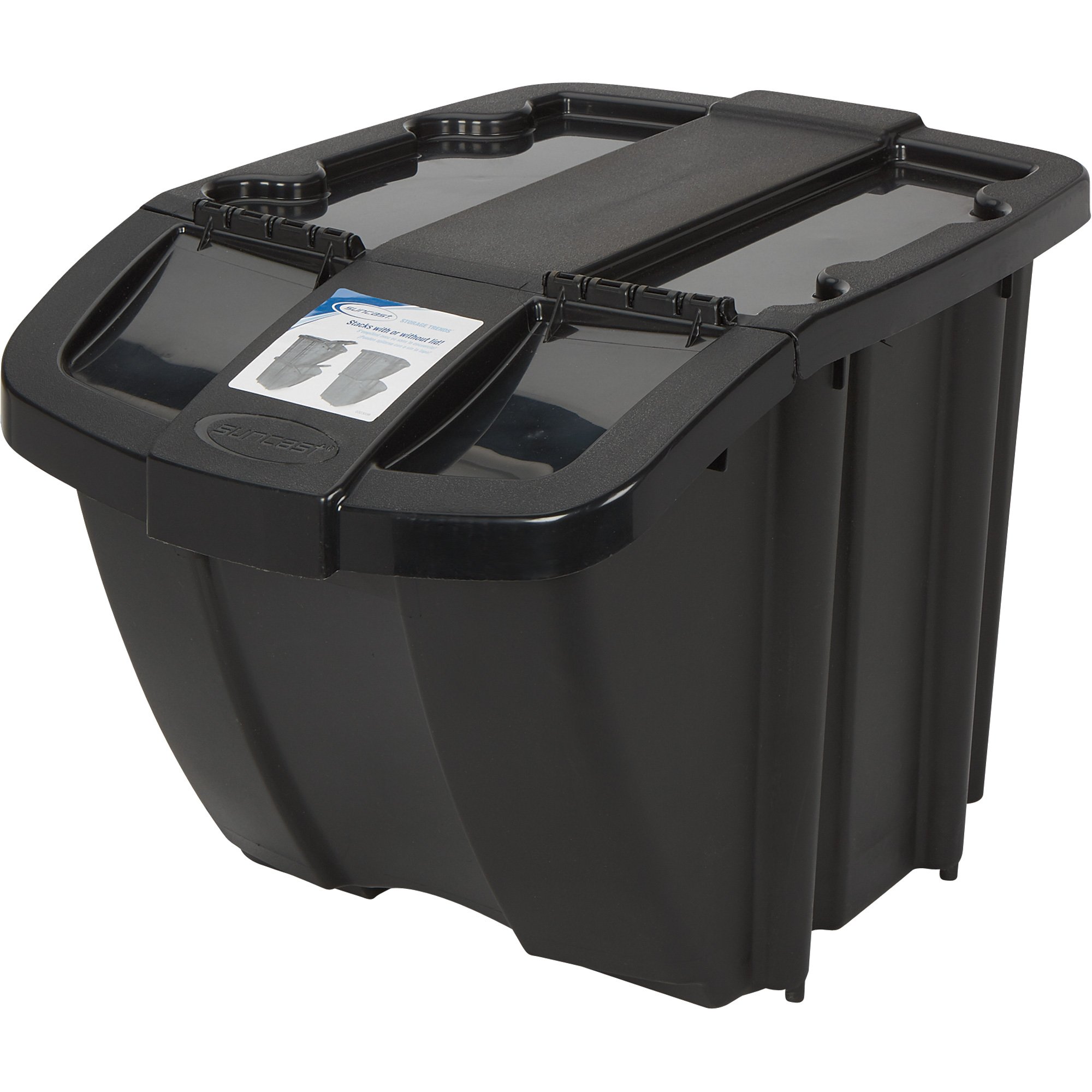 Suncast 18-Gallon Stacking Bin, Model# BH1810106PK